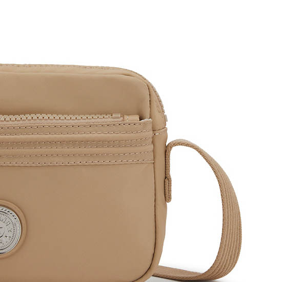 Bolsos Cruzados Kipling Abanu Slim Beige | MX 1033TC